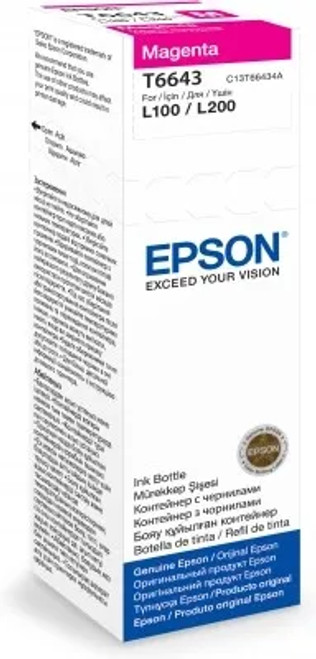 Epson T6643 Ecotank Magenta ink bottle (70ml) - RCN - C13T66434A Epson T6643 Ecotank Magenta ink bottle (70ml) - RCN - C13T66434A