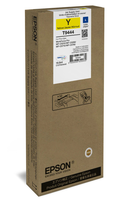 WF-C5xxx Series Ink Cartridge L Yellow - 3000 pages - RCN - C13T944440 WF-C5xxx Series Ink Cartridge L Yellow - 3000 pages - RCN - C13T944440