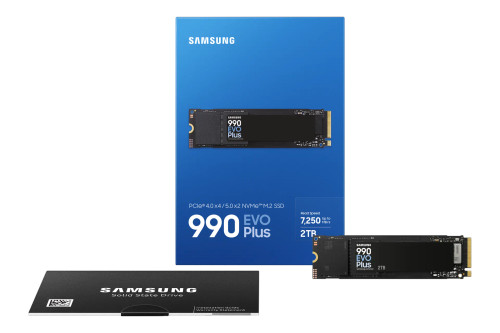 SAMSUNG MZ-V9S2T0BW 990 EVO Plus 2TB NVMe SSD - Read Speed up to 7250 MB/s; Write Speed to up 6300 MB/s; Random Read up - RCN - SAMSUNG MZ-V9S2T0BW SAMSUNG MZ-V9S2T0BW 990 EVO Plus 2TB NVMe SSD - Read Speed up to 7250 MB/s; Write Speed to up 6300 MB/s; Random Read up - RCN - SAMSUNG MZ-V9S2T0BW