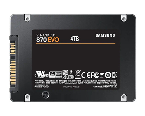 SAMSUNG 870 EVO 4TB 2.5'' SATA SSD - RCN - SAMSUNG MZ-77E4T0BW SAMSUNG 870 EVO 4TB 2.5'' SATA SSD - RCN - SAMSUNG MZ-77E4T0BW