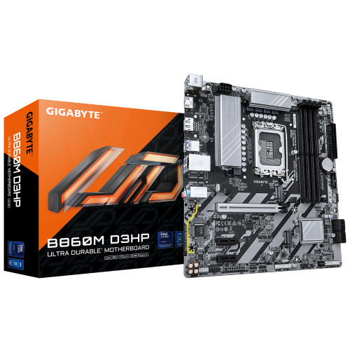GIGABYTE Intel® B860 Chipset for LGA 1851; 4x DDR5; 2x M2; HDMI/DP; mATX. - RCN - GA-B860M-D3HP GIGABYTE Intel® B860 Chipset for LGA 1851; 4x DDR5; 2x M2; HDMI/DP; mATX. - RCN - GA-B860M-D3HP
