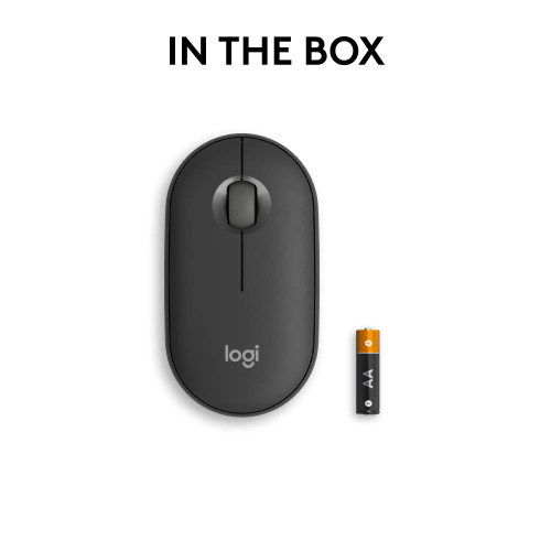 Logitech 910-007015, Ambidextrous, Optical, RF Wireless + Bluetooth, 4000 DPI, Graphite Logitech 910-007015, Ambidextrous, Optical, RF Wireless + Bluetooth, 4000 DPI, Graphite