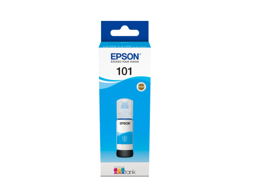 Epson 101 Ecotank Cyan ink bottle (70ml). 6000 pages @ 5% coverage. - RCN - C13T03V24A Epson 101 Ecotank Cyan ink bottle (70ml). 6000 pages @ 5% coverage. - RCN - C13T03V24A