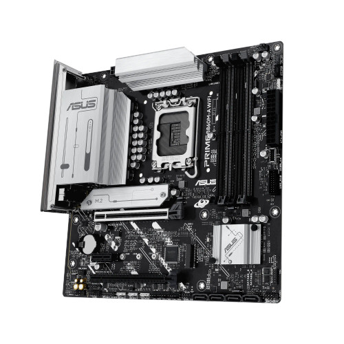 ASUS PRIME B860M-A WIFI, Intel, LGA 1851 (Socket V1), Intel Core Ultra (Series 2), LGA 1851, DDR5-SDRAM, 256 GB