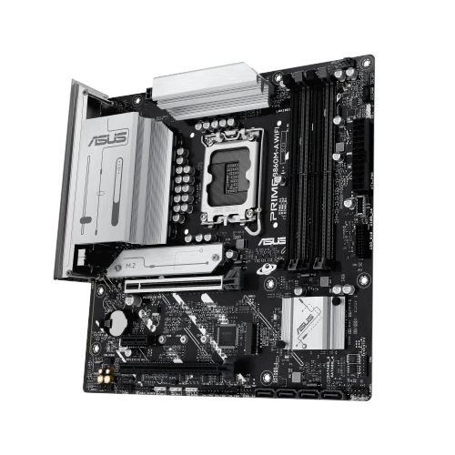ASUS PRIME B860M-A WIFI, Intel, LGA 1851 (Socket V1), Intel Core Ultra (Series 2), LGA 1851, DDR5-SDRAM, 256 GB