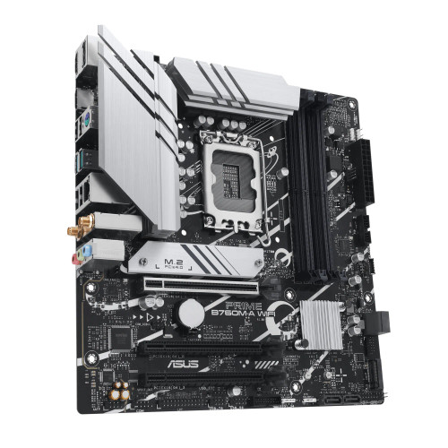 ASUS Motherboard/LGA1700/12/13/14th Gen/DDR5/4xDIMM/Max.128GB/ 1xPCIe4x16/ 1xPCIe4x16/1xPCIe4x16/2xM.2/4xSATA/1xHDMI/1xD - RCN - ASUS PRIME B760M-A WIFI ASUS Motherboard/LGA1700/12/13/14th Gen/DDR5/4xDIMM/Max.128GB/ 1xPCIe4x16/ 1xPCIe4x16/1xPCIe4x16/2xM.2/4xSATA/1xHDMI/1xD - RCN - ASUS PRIME B760M-A WIFI