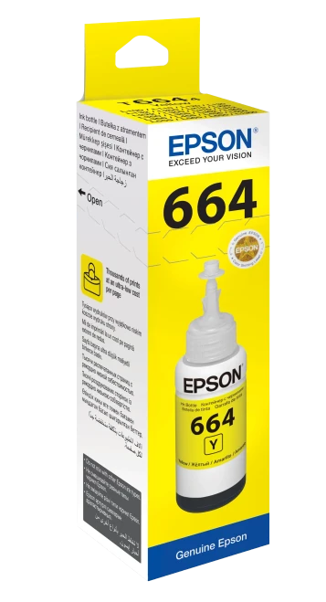 Epson T6644 Ecotank Yellow ink bottle (70ml). 7500 pages @ 5% coverage