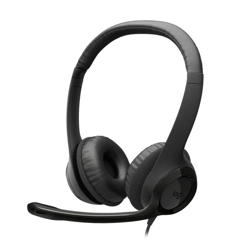 Logitech H390 USB, Wired, Calls/Music, 20 - 20000 Hz, 197 g, Headset, Black