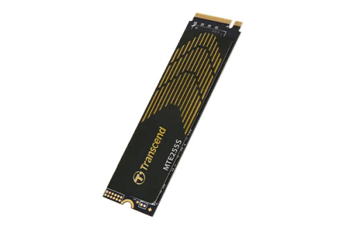 TRANSCEND 1TB MTE255S PCI-E GEN 4X4 M.2 NVMe 2280 SSD 3D NAND -7400 MB/s Read 5200 MB/s Write- Graphen Heat Spreader -60 - RCN - TS1TMTE255S TRANSCEND 1TB MTE255S PCI-E GEN 4X4 M.2 NVMe 2280 SSD 3D NAND -7400 MB/s Read 5200 MB/s Write- Graphen Heat Spreader -60 - RCN - TS1TMTE255S