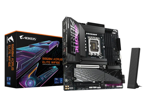 GIGABYTE Intel® B860 Chipset for LGA 1851; 4x DDR5; 3x M2; HDMI/DP/USB4.0 ; mATX. - RCN - GA-B860M-A-ELITE-WIFI6E GIGABYTE Intel® B860 Chipset for LGA 1851; 4x DDR5; 3x M2; HDMI/DP/USB4.0 ; mATX. - RCN - GA-B860M-A-ELITE-WIFI6E