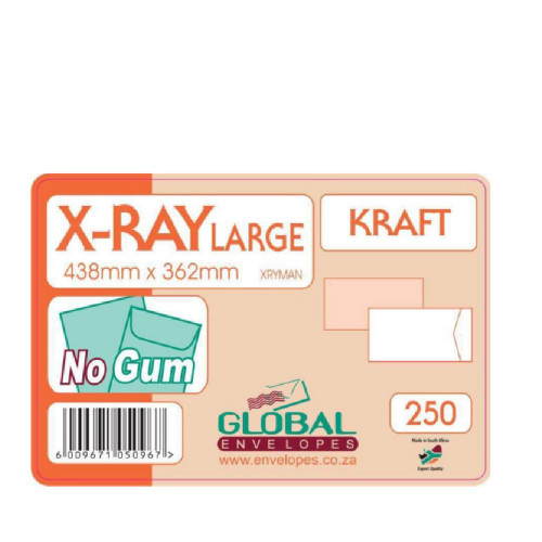Large X-Ray Kraft NoGum 438 x 362 Large X-Ray Kraft NoGum 438 x 362