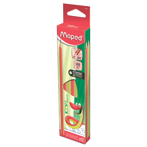 MAPED Graphite Triangular HB Pencil Kidy Learn - Each-854600