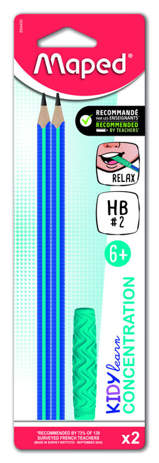 MAPED Graphite KidyLearn Focus HB 2's PLUS Chewable Topper-854400