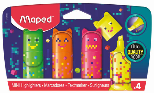 MAPED Pixel Highlighter Mini 4's-743602