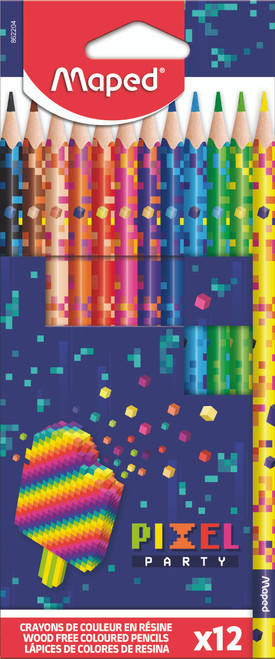 MAPED Pixel Colour Pencil 12's-862204