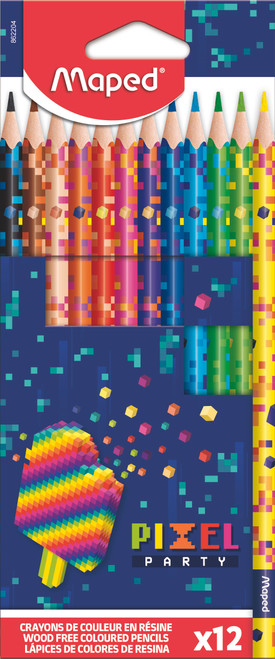 MAPED Pixel Colour Pencil 12's-862204