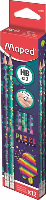 MAPED Pixel Graphite HB with Eraser - Each-851817
