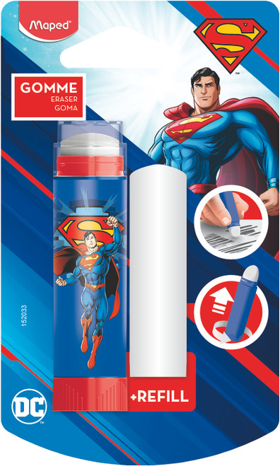 MAPED Superman Eraser Tube +Refill-152033