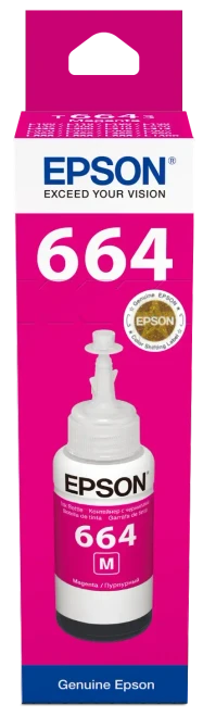 Epson T6643 Ecotank Magenta ink bottle (70ml). 7500 pages @ 5% coverage