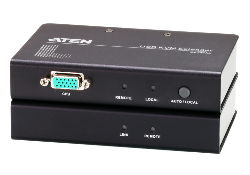 ATEN Cat5 USB VGA KVM Console Extender up to 500 ft. / Audio Cat 5 KVM Extender/W/(US/EU/CN/OUT) ADP. ATEN - RCN - CE700A ATEN Cat5 USB VGA KVM Console Extender up to 500 ft. / Audio Cat 5 KVM Extender/W/(US/EU/CN/OUT) ADP. ATEN - RCN - CE700A