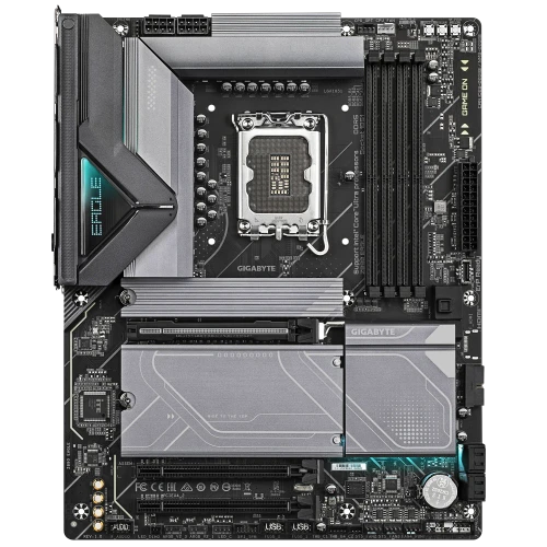 GIGABYTE Intel® Z890 Chipset for LGA 1851; 4x DDR5; 4x M2; USB4® USB Type-C®/DP; ATX. 