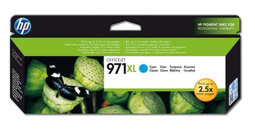 HP 971XL Cyan OfficeJet Ink Cartridge - TAR - CN626AE-TAR