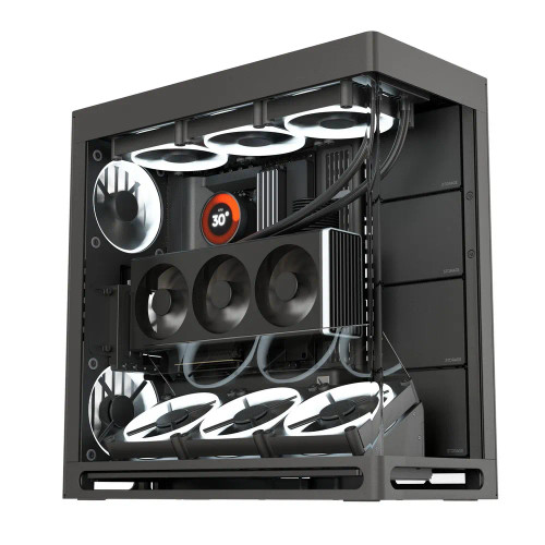 Aerocool HAVN HS 420 Base Edition Black EATX case - Adjustable GPU Bracket - Supports 11 fans (0 incl) - 4x 3.5'' or 8x - RCN - HVN-CA-HS420-08 Aerocool HAVN HS 420 Base Edition Black EATX case - Adjustable GPU Bracket - Supports 11 fans (0 incl) - 4x 3.5'' or 8x - RCN - HVN-CA-HS420-08