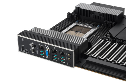 ASUS PRO WS WRX90E-SAGE SE, AMD, Socket sTR5, DDR5-SDRAM, DIMM, Octa-channel, M.2, SATA III, SlimSAS ASUS PRO WS WRX90E-SAGE SE, AMD, Socket sTR5, DDR5-SDRAM, DIMM, Octa-channel, M.2, SATA III, SlimSAS