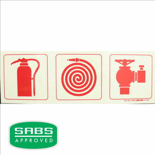 Photoluminescent 190mm Safety Sign F23 Fire Extinguisher Fire Hose Reel Fire Hydrant - SNP19F23 Photoluminescent 190mm Safety Sign F23 Fire Extinguisher Fire Hose Reel Fire Hydrant - SNP19F23