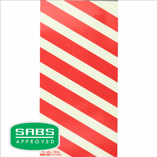 Photoluminescent 190mm Safety Sign F24 Chevrons - SNP19F24 Photoluminescent 190mm Safety Sign F24 Chevrons - SNP19F24