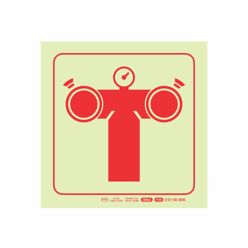 photoluminescent 190mm Safety Sign F49 Fire Pump Connection - SNP19F49 photoluminescent 190mm Safety Sign F49 Fire Pump Connection - SNP19F49
