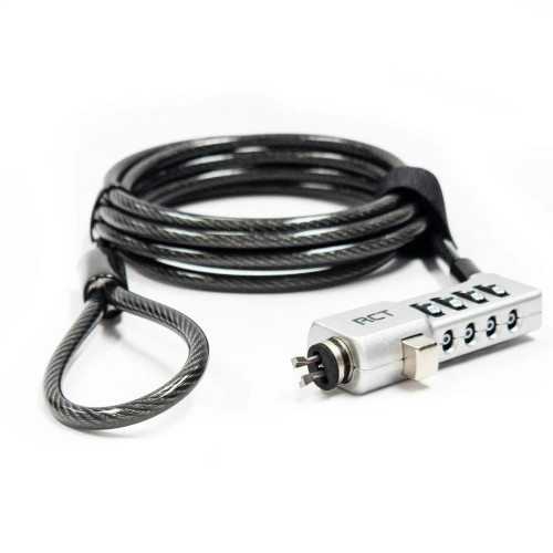 RCT 4 digit combination lock with 3-1 lock heads; 1.8m. RCT 4 digit combination lock with 3-1 lock heads; 1.8m.