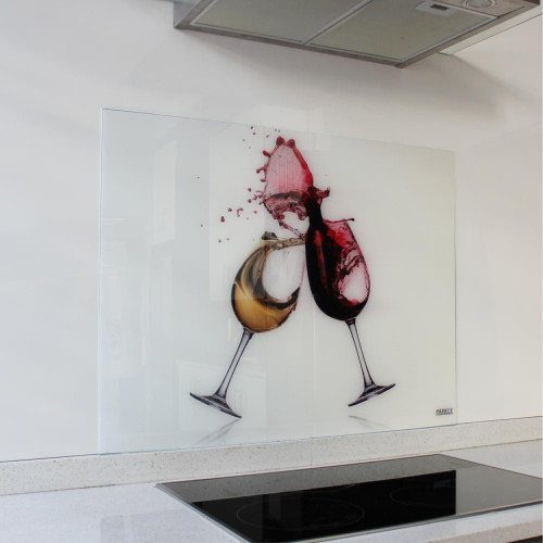 Decorative Glass Wall Tile (898 x 700 x 6mm) Wine Glasses - SB9070FL Decorative Glass Wall Tile (898 x 700 x 6mm) Wine Glasses - SB9070FL