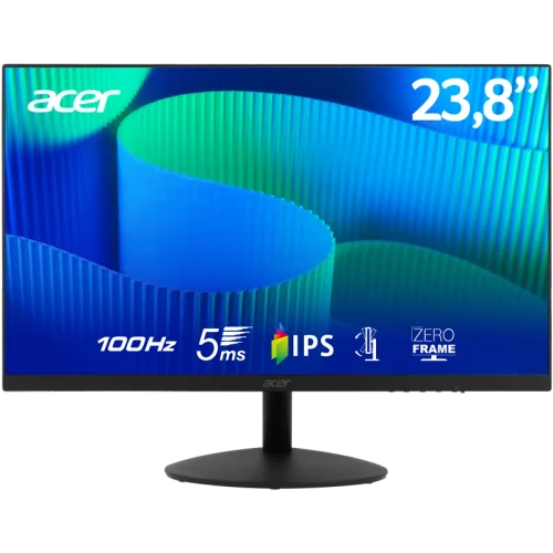 Acer Monitor | 23.8'' | FHD 100Hz R Stand | 1 x VGA | 1 x HDMI | Black |