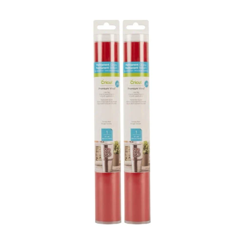 Cricut 2008567, Heat transfer vinyl roll, Smooth heat transfer vinyl, Red, Monochromatic, Glossy, 122 mm