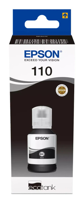 Epson 110 ECOTANK PIGMENT BLACK, Black, Epson, EcoTank M3170 EcoTank M3140 EcoTank M2170 EcoTank M2140 EcoTank M1180 EcoTank M1170 EcoTank M1140..., Inkjet, 1 pc(s), Box Epson 110 ECOTANK PIGMENT BLACK, Black, Epson, EcoTank M3170 EcoTank M3140 EcoTank M2170 EcoTank M2140 EcoTank M1180 EcoTank M1170 EcoTank M1140..., Inkjet, 1 pc(s), Box