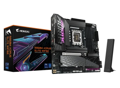 GIGABYTE Intel® B860 Chipset for LGA 1851; 4x DDR5; 3x M2; HDMI/DP/USB4.0 ; mATX. 