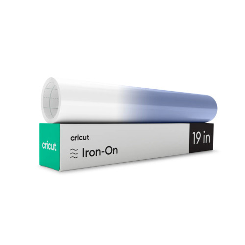 Cricut 2010177, Heat transfer vinyl roll, Smooth heat transfer vinyl, Blue, White, Monochromatic, Matte, Machine wash cold
