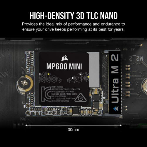 Corsair MP600 MINI, 2 TB, M.2, 7000 MB/s