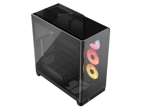 Corsair 4500X RS-R ARGB Tempered Glass Mid-Tower, Black, Midi Tower, PC, Black, 18.5 cm, 25 cm, 3x 120 mm