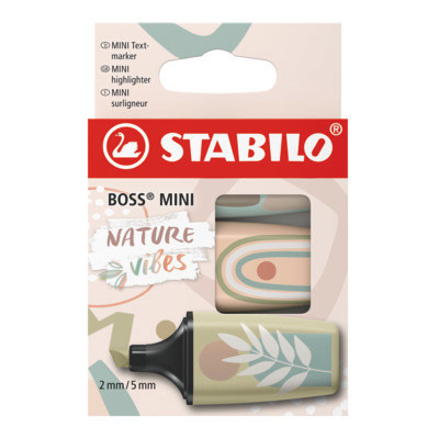 STABILO BOSS MINI Naturevibes 3pc wlt-07-03-72