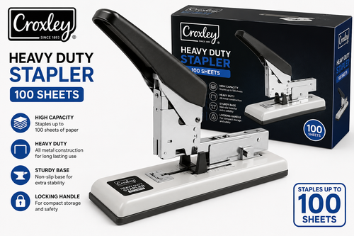 CROXLEY HEAVY DUTY STAPLER 100 SHEETS
