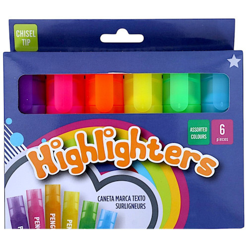PENGUIN HIGHLIGHTER SET 6