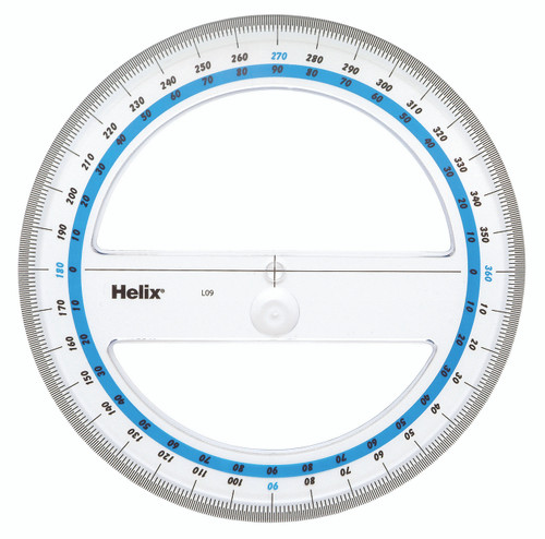 HELIX Protractor 15cm 360 Degree-X12091
