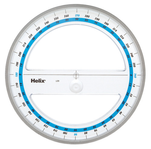 HELIX Protractor 15cm 360 Degree-X12091
