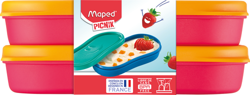 MAPED Picnik Concept Kids Snack Box 2's Pink-870901