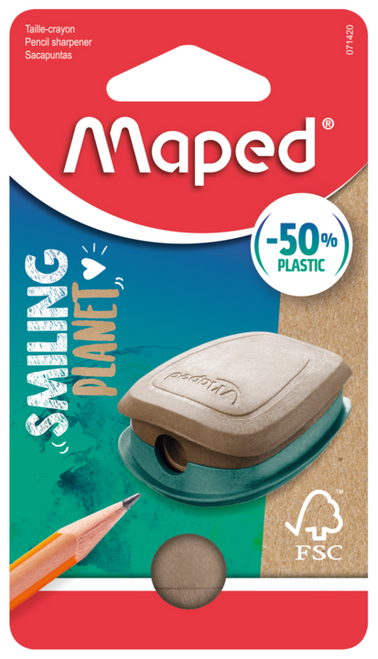 MAPED PLANET Sharpener 1Hole Pulse  FSC - Card-071420FM