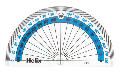 HELIX Protractor 10cm 180Deg-X31465