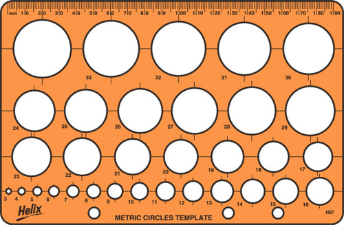 HELIX Template Circle Stencil 32 Circle - 15cm-X08671