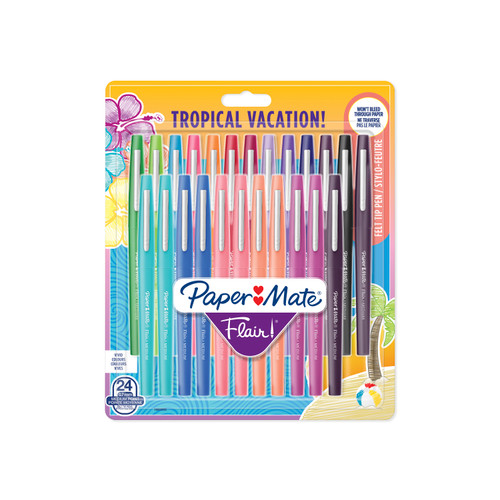 PAPER MATE Flair Tropical Medium 0.7mm 24's-NS1982655